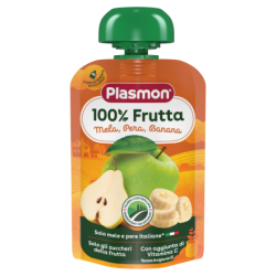 Плодова закуска Plasmon микс от плодове 6+м 100гр.