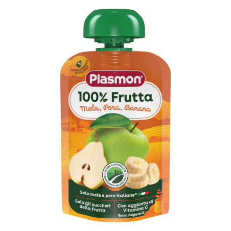 Плодова закуска Plasmon микс от плодове 6+м 100гр.