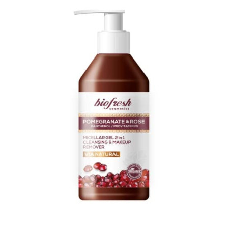 Мицеларен гел за измиване на лице VIA NATURAL POMEGRANATE AND ROSE 250 ml