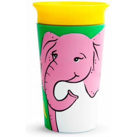 Тренировъчна чаша Чудо Munchkin 360 WildLove Elephant 266ml