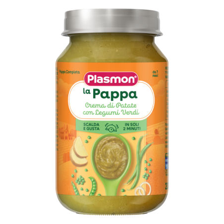 Пюре Plasmon - Картофено пюре с грах и зелен фасул