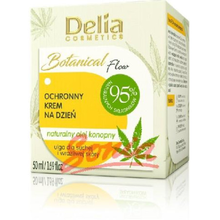 D BOTANICAL Flow Protective Day Cream with Hemp Oil 50ml