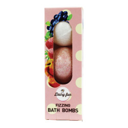 D Dairy Fun Bath Bombs 3x100gr.Blueberry, Strawberry, Peach