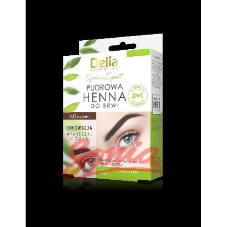 D Eyebrow Expert Pudrova HENNA Eyebrow Tint 4gr. 4.0 Brown