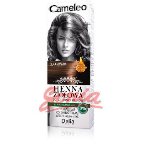 D CAMELEO Herbal Крем къна 75гр. 3.0 dark brown