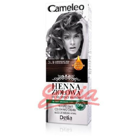 D CAMELEO Herbal Крем къна 75гр. 3.3 chocolate brown