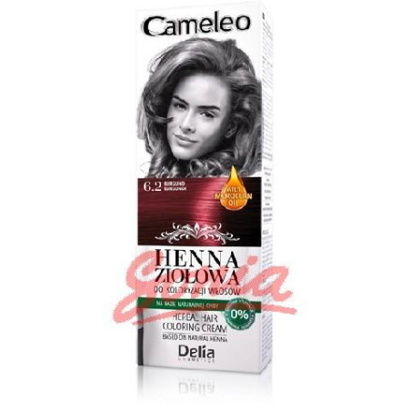 D CAMELEO Herbal Крем къна 75гр. 6.2 burgundy