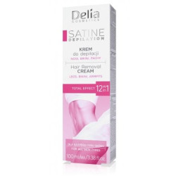 D Satin Hair Removal Cream 100ml Total Effect 12 in 1