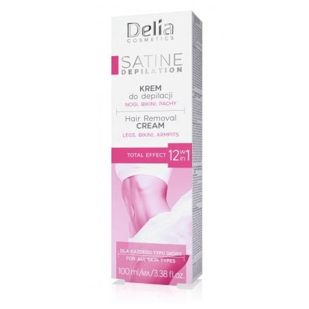 D Satin Hair Removal Cream 100ml Total Effect 12 in 1