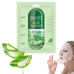 JIGOTT ALOE REAL AMPOULE MASK