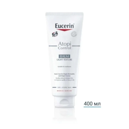 Eucerin atopicontrol успокояващ балсам за тяло 400мл туба Годен до: 31.8.2026 г.