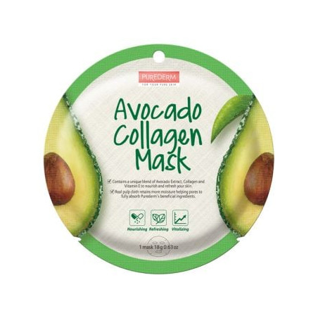 PUREDERM Avocado Collagen Mask