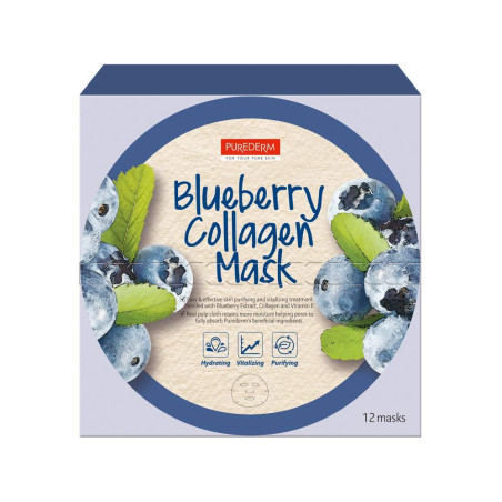 PUREDERM Blueberry Collagen Mask