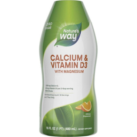 Calcium & Vitamin D3/ Калций и Витамин D3 х 480 ml Nature’s Way