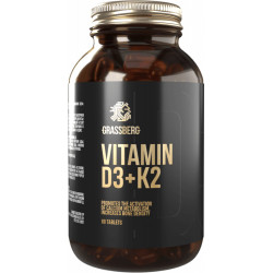 Grassberg Vitamin D3 + K2 - Витамин D3 + K2 | 60 tabs