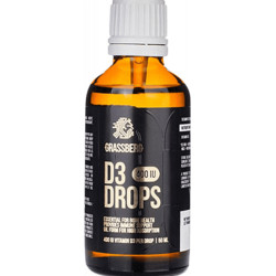 Grassberg Vitamin D3 Drops 400IU - Витамин D3 | 50ml