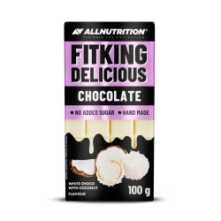Allnutrition F**King Delicious Chocolate - White Chocolate with Coconut - Диетичен Шоколад | 100g
