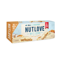 Allnutrition NutLove Cookie - White Chocolate Caramel Peanut Coconut - Диетичен Десерт | 128g
