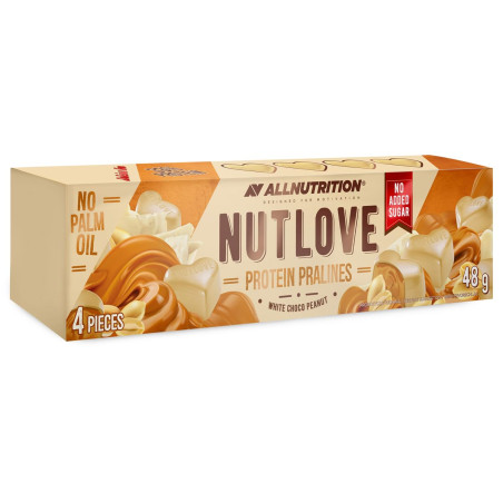 Allnutrition NutLove Protein Pralines White Choco Peanut - Протеинови Бонбони | 48g
