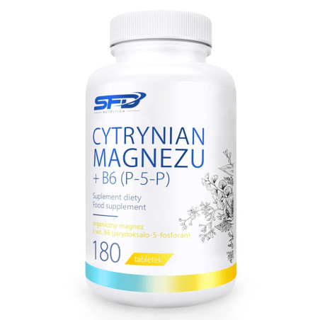 SFD Magnesium Citrate + B6 - Магнезий + Витамин B6 | 180 tabs