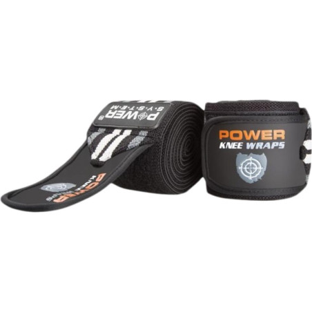 Power System Heavy Duty Knee Wraps for Squats - Grey - Бинтове за колене