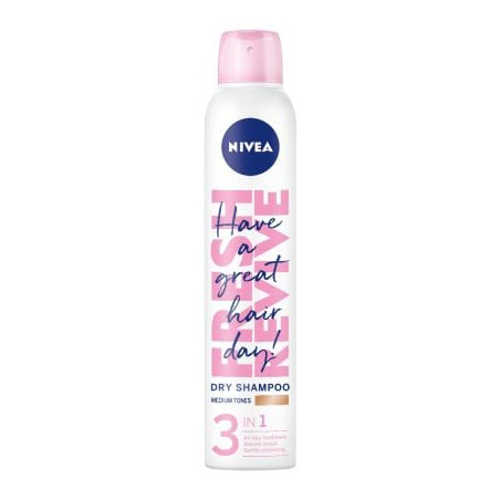 NIVEA HC 3in1 Сух шампоан кестеняви тонове