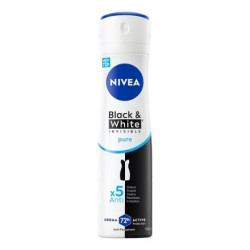 NIVEA Deo Спрей дамски Invisible on Black & White Pure