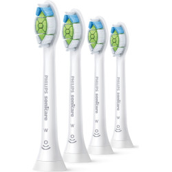 4 броя резервна глава W2 Optimal White Philips Sonicare HX6064/10, бяла