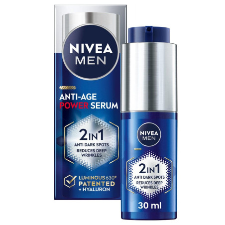 NIVEA MEN Face Power 2в1 Серум против бръчки и пигментни петна