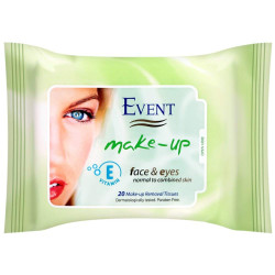 Event Make-up вл.кърпи с Вит.Е (нормална  кожа), 20 бр.