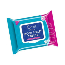 Event WC влажни кърпи, биоразградими, 60 бр, с капак