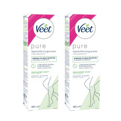 VЕЕТ PURE Депилиращ крем за тяло и крака за суха кожа 100мл
