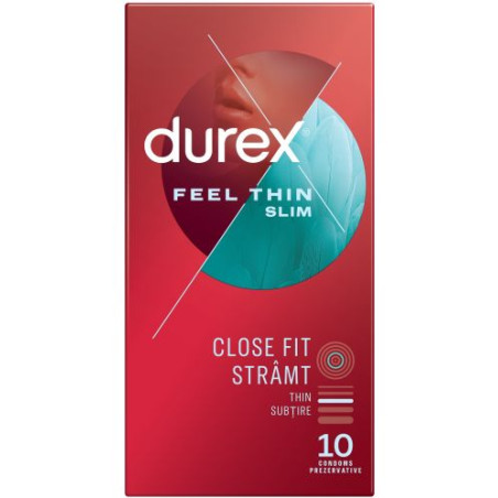 DUREX презервативи FEEL THIN SLIM FIT x 10'