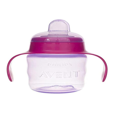 Philips AVENT Чаша за лесен преход с дръжки 6м+, 200 мл, ЛИЛАВА SCF551/03