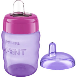 Philips AVENT Чаша за лесен преход без дръжки 9м+, 260 мл, розова SCF553/03