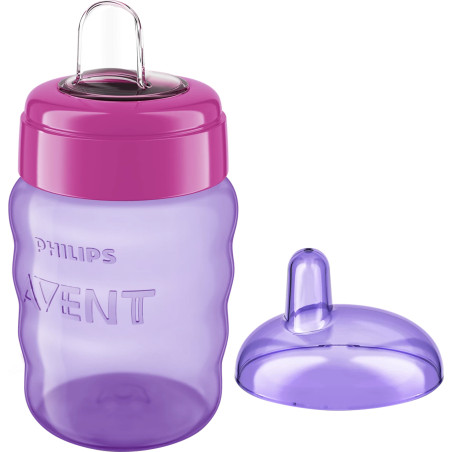 Philips AVENT Чаша за лесен преход без дръжки 9м+, 260 мл, розова SCF553/03