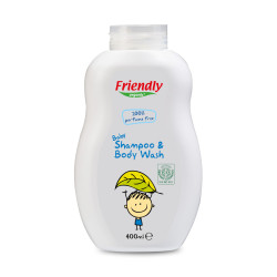 FRIENDLY ORGANIC Бебешки шампоан с органичен овес без аромат, 400мл FR1604