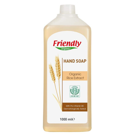 FRIENDLY ORGANIC Натурален сапун за ръце с екстракт от органичен ориз 1000мл FR0430