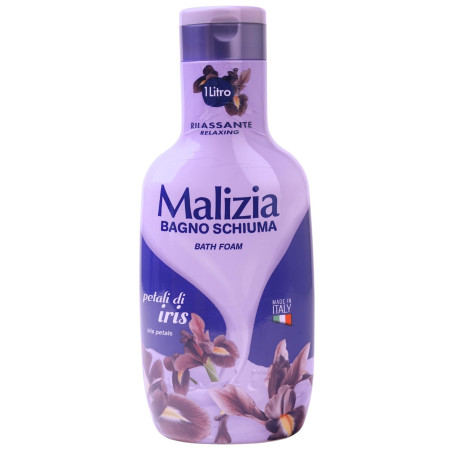 Malizia енергизираща душ-пяна Iris Petals 1000мл