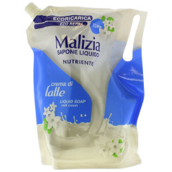 Malizia течен сапун пълнител Milk Cream 1000мл