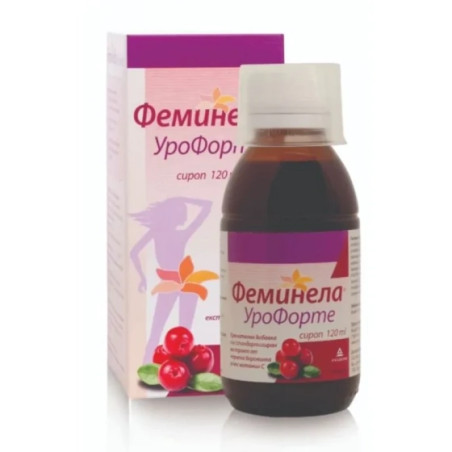 Феминела урофорте сироп при цистит и често уриниране 120мл