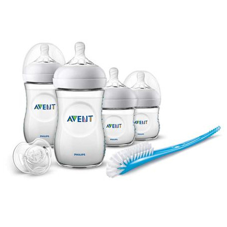 Комплект за новородено Philips AVENT Natural SCD301/01 с 4 шишета за хранене и залъгалка