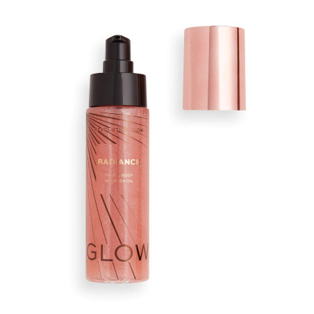 RM олио с блясък за лице и тяло Radiance Pink