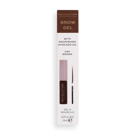 RM спирала за вежди Brow Gel ash brown