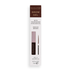 RM спирала за вежди Brow Gel medium brown