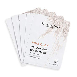 RS маски за лице Pink Clay 5бр. шийт