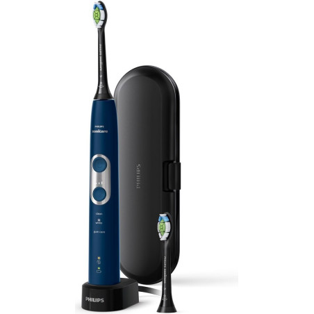 Philips Sonicare Звукочестотна четка за зъби Protective Clean 6100, тъмно синя HX6871/47