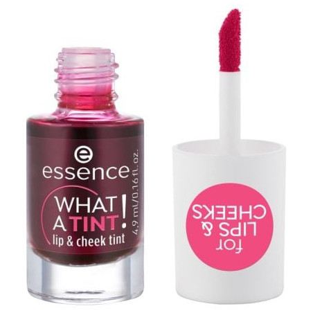 essence БЛЯСЪК ЗА УСТНИ & СКУЛИ WHAT A TINT! 01