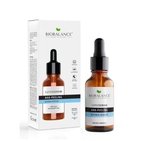 BIOBALANCE СУПЕР СЕРУМ ПИЛИНГ С AHA, 30 МЛ / 9.201 /