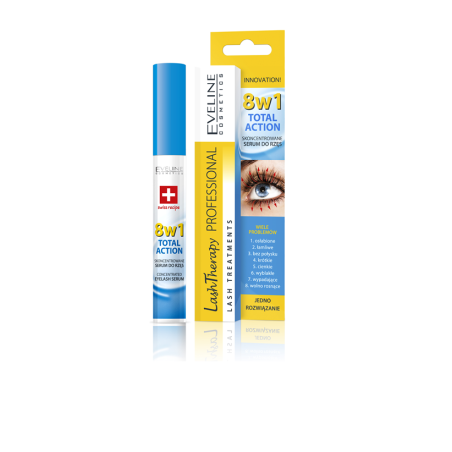 EV11 LASH THERAPY СЕРУМ ЗА МИГЛИ 8 В 1 TOTAL ACTION, 10 МЛ